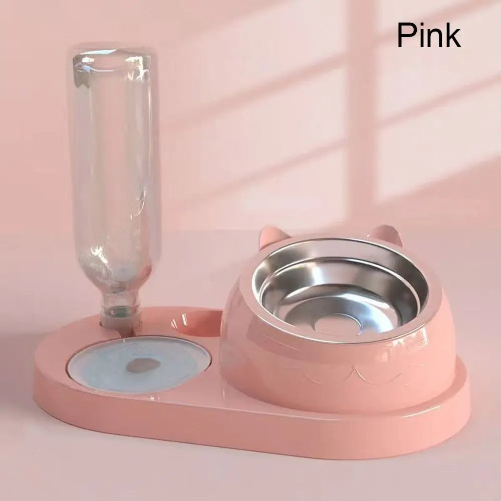 Food Container with Waterer Pet Waterer Feeder