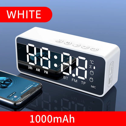 Alarm Clock Radio FM Bluetooth Speaker Portable