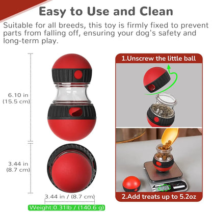 Dog Puzzle Toy Elliptical Track Rolling Increase