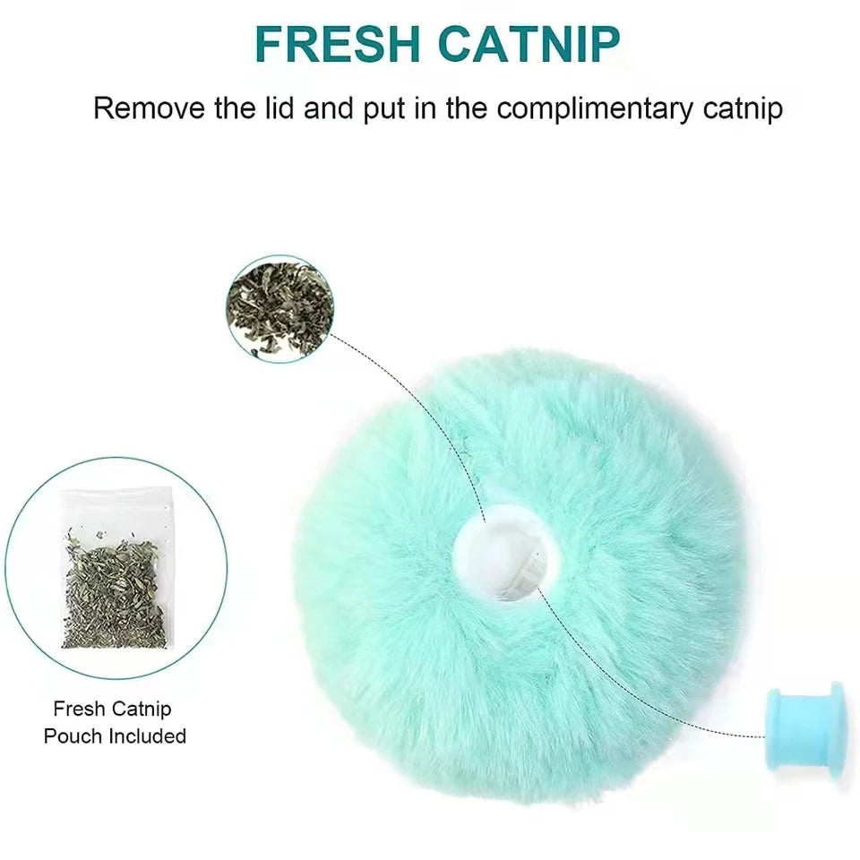 Smart Cat Toys Interactive Ball Plush Electric Catnip