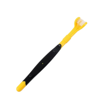 3-Sided Pet Toothbrush Dog Plastic Toothbrush Removing