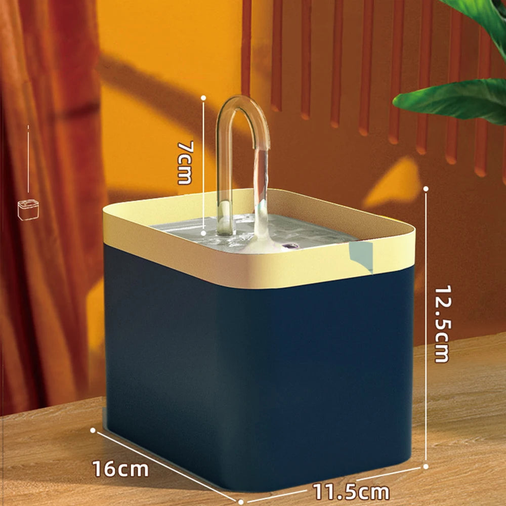 Ultra-Quiet Cat Water Fountain Filter Smart Automatic