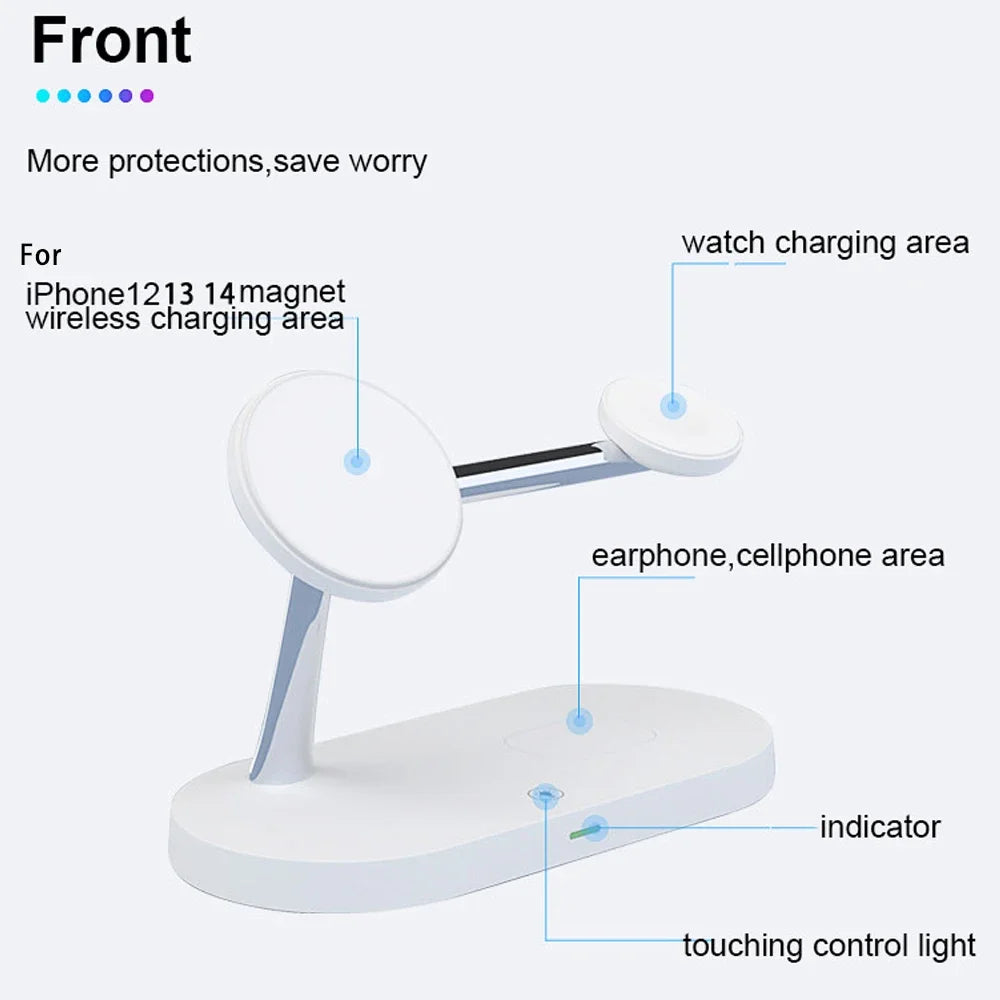 Wireless Charger Stand Magnetic Fast Charging Station