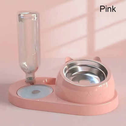 Food Container with Waterer Pet Waterer Feeder