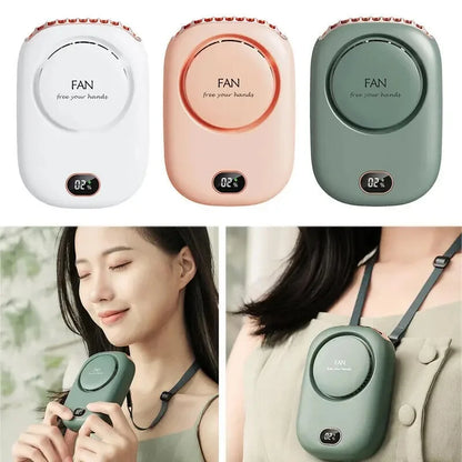Portable Lazy Hanging Neck Fan Mini Bladeless Waist Clip