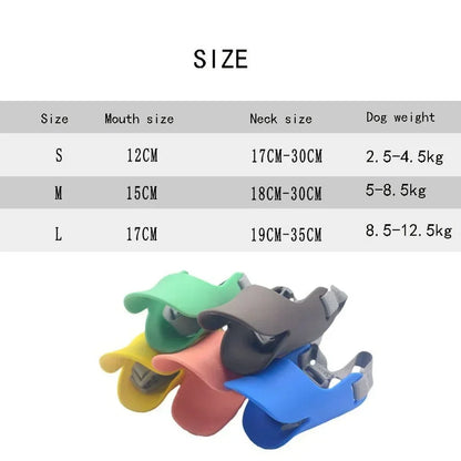 Dog Muzzle Silicone Duck Muzzle Mask for Pet Dog