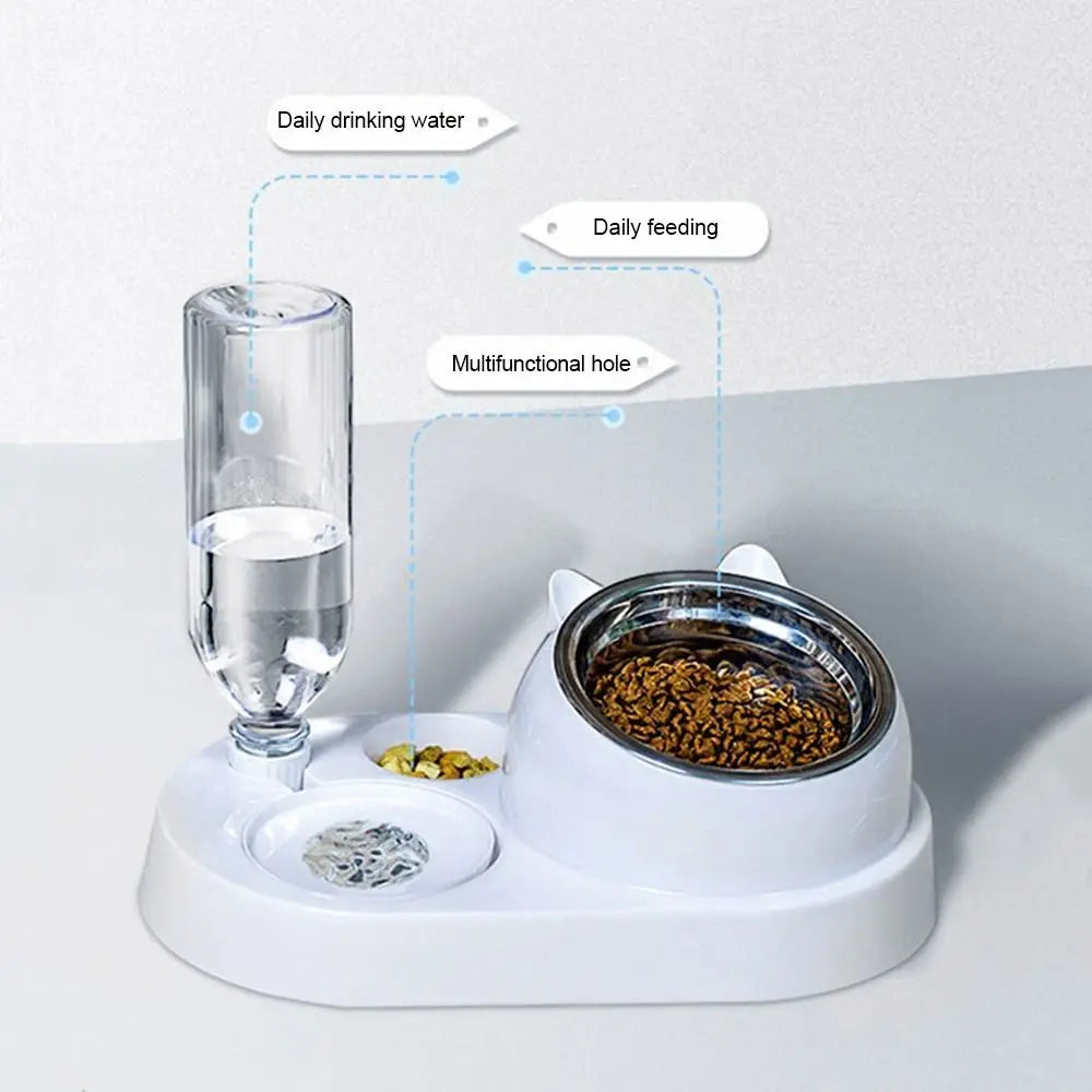 Food Container with Waterer Pet Waterer Feeder