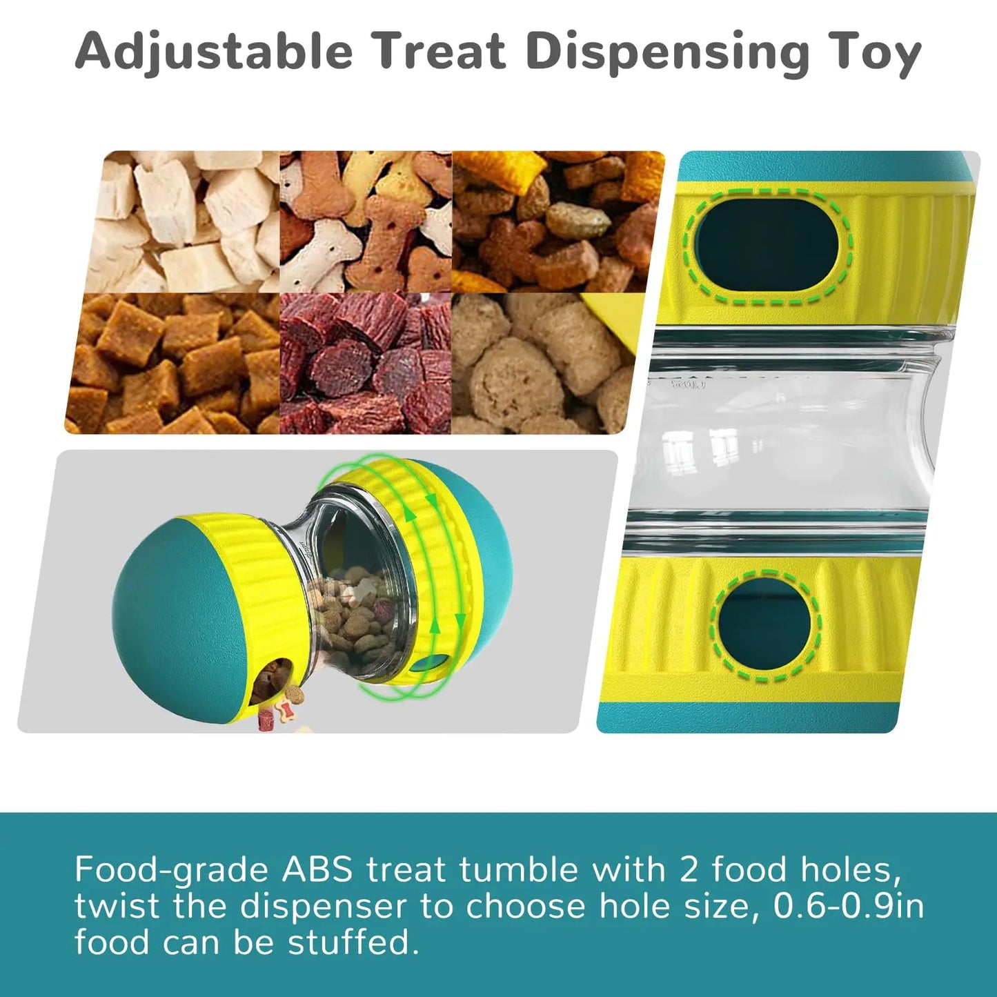 Dog Puzzle Toy Elliptical Track Rolling Increase