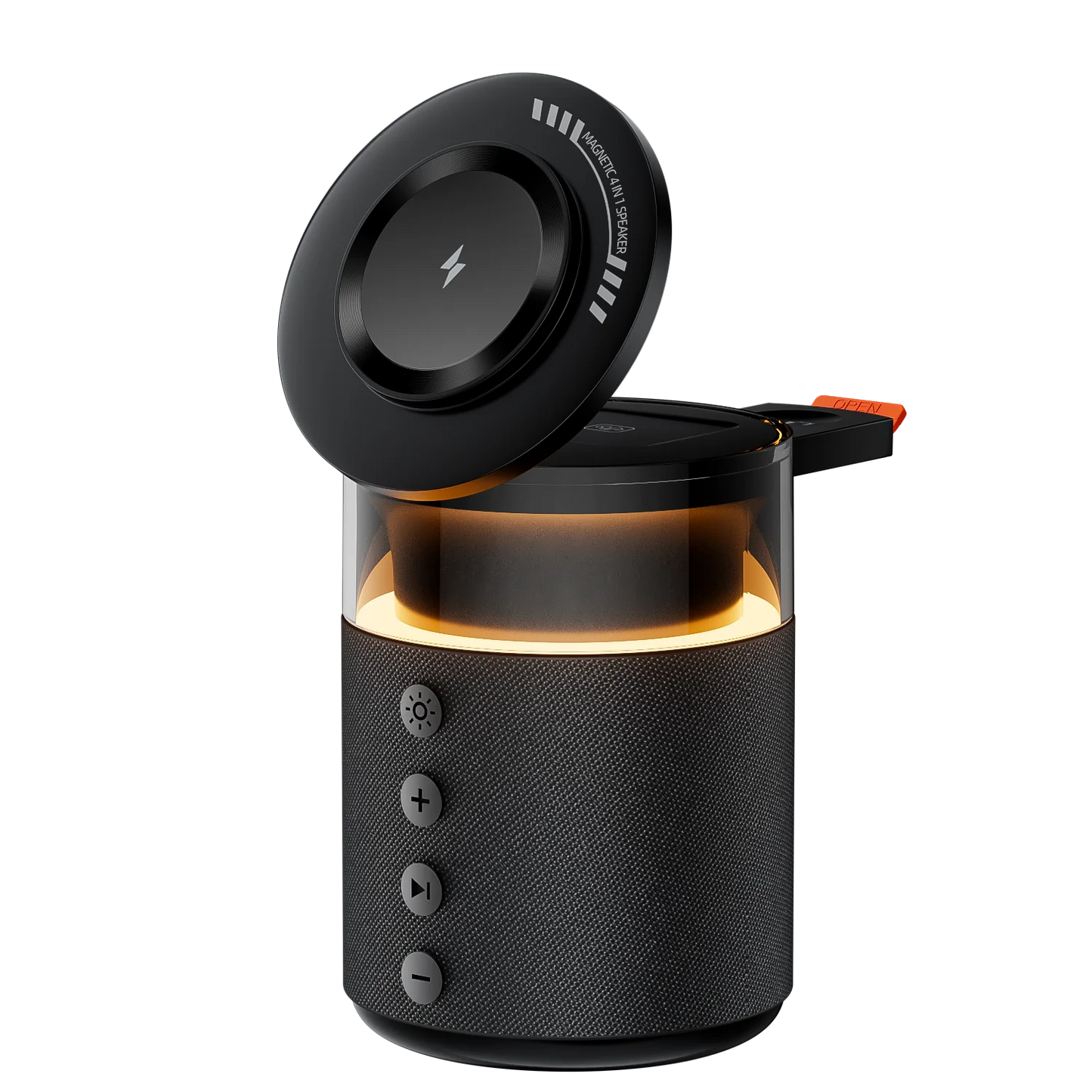 Magnetic Wireless Charging Station with Wireless Speaker