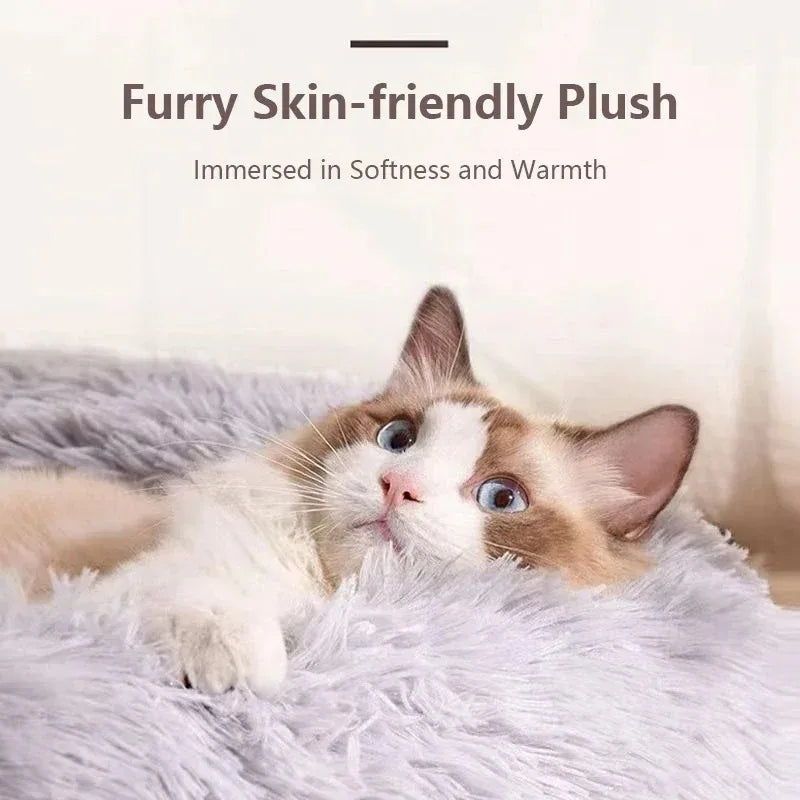 Home Plush Pet Nest Super Soft Warm Detachable