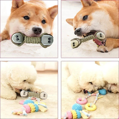 Indestructible teeth cleaning pet toy, dog chew durable