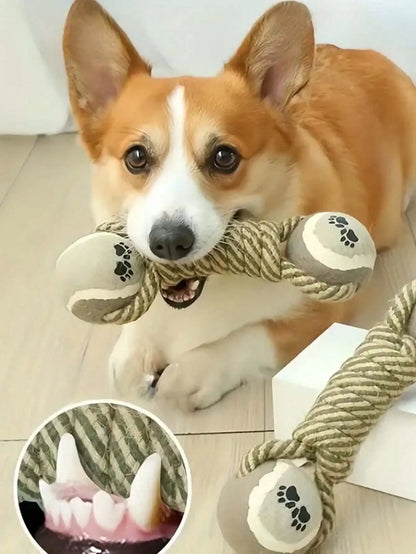 Indestructible teeth cleaning pet toy, dog chew durable