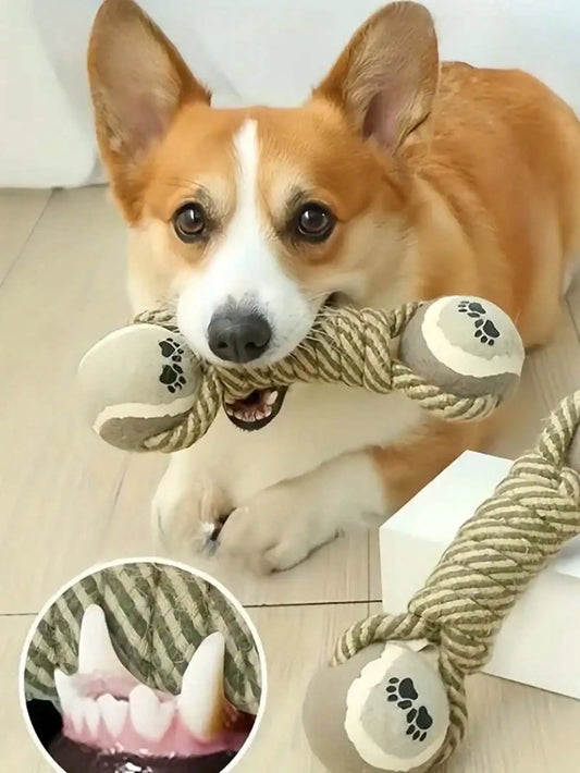 Indestructible teeth cleaning pet toy, dog chew durable