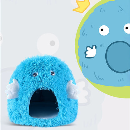 Cat Bed House Dog Kennel Cute Monster Cartoon Warm