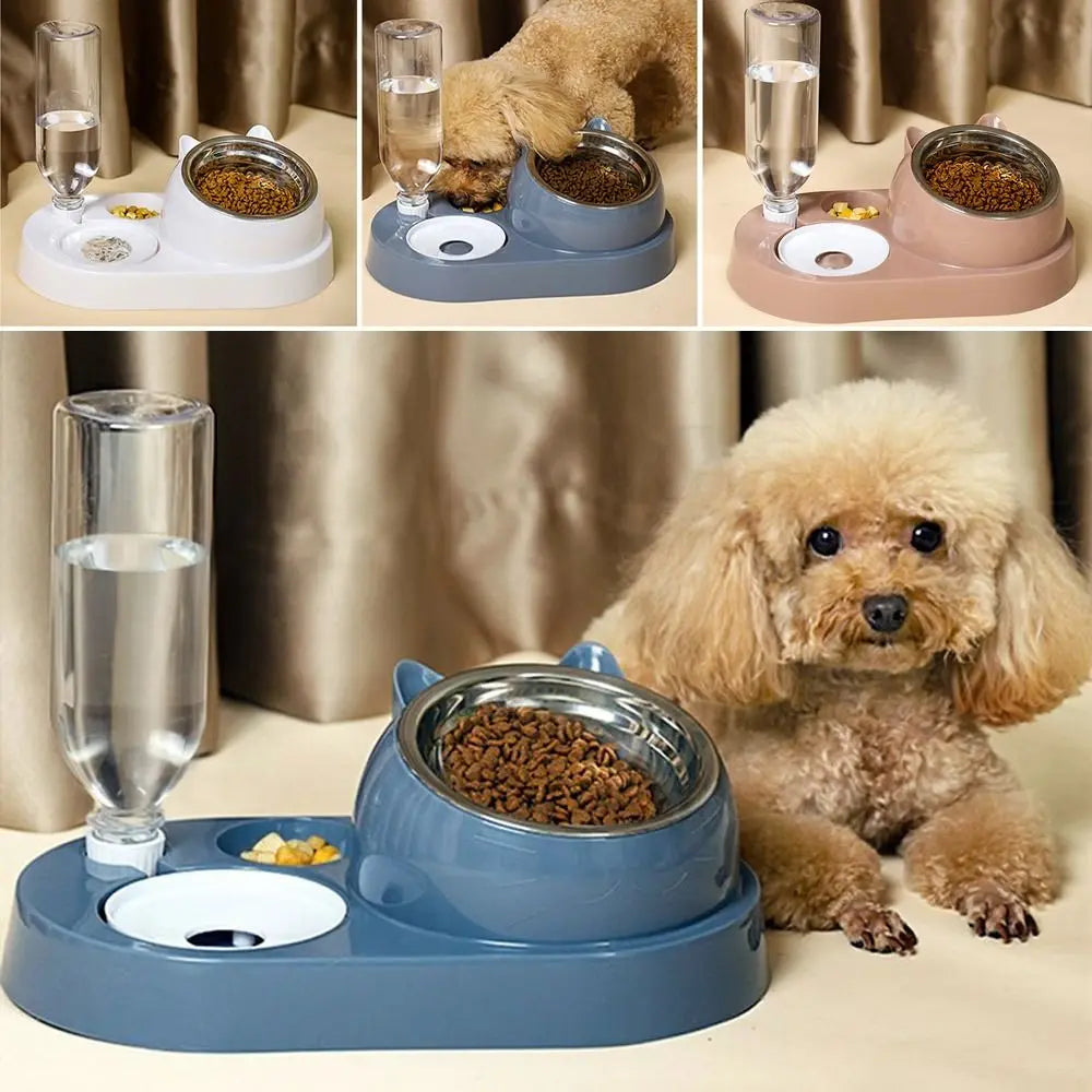 Food Container with Waterer Pet Waterer Feeder