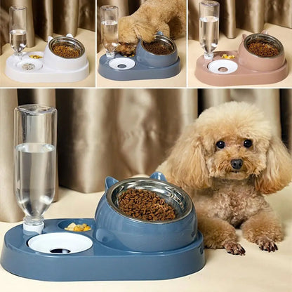 Food Container with Waterer Pet Waterer Feeder
