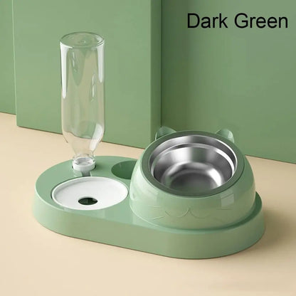 Food Container with Waterer Pet Waterer Feeder