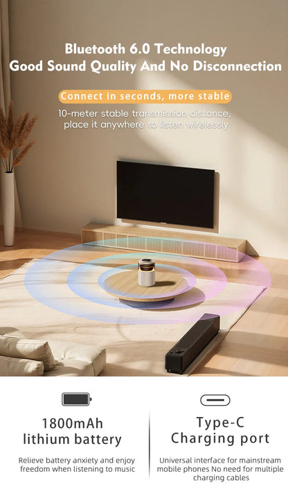 Magnetic Wireless Charging Station with Wireless Speaker