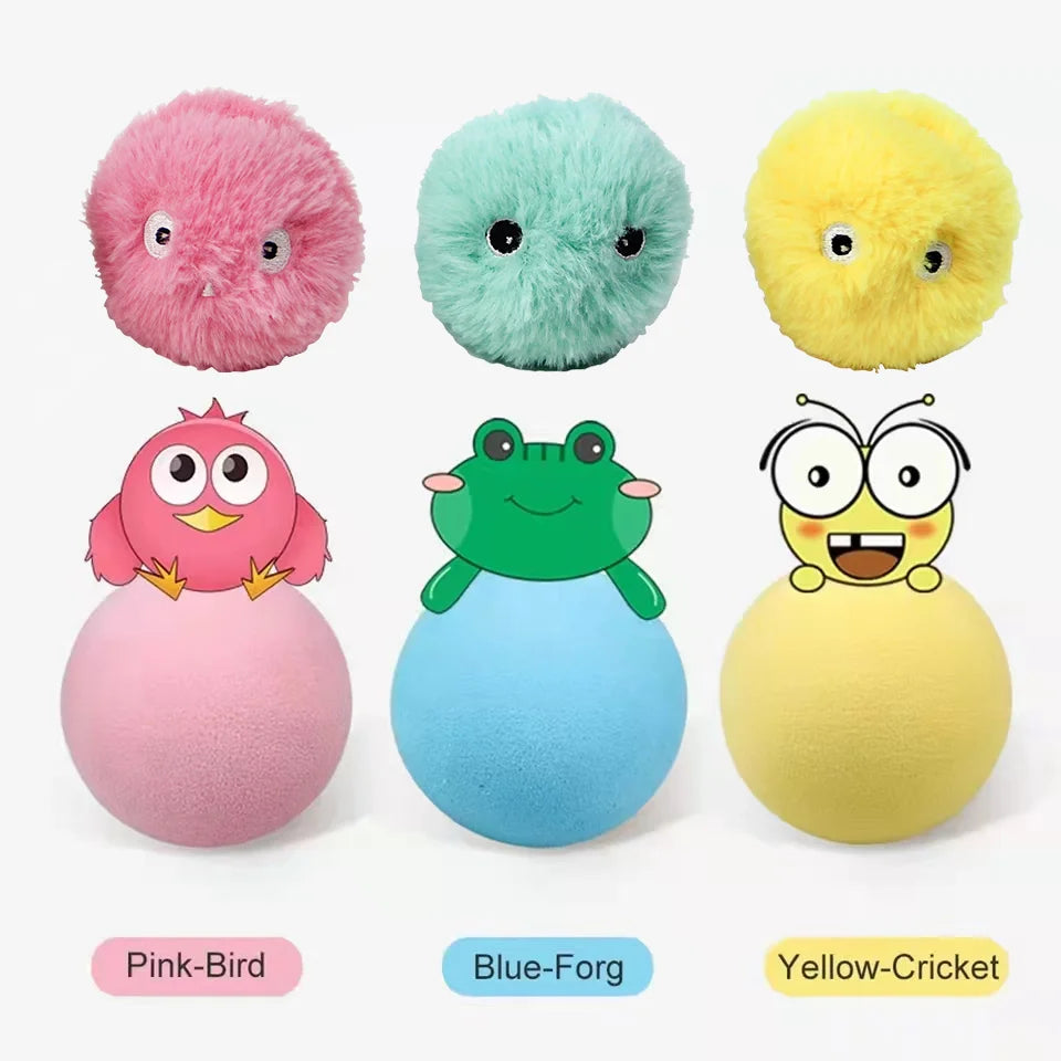 Smart Cat Toys Interactive Ball Plush Electric Catnip