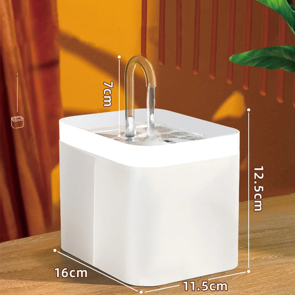 Ultra-Quiet Cat Water Fountain Filter Smart Automatic