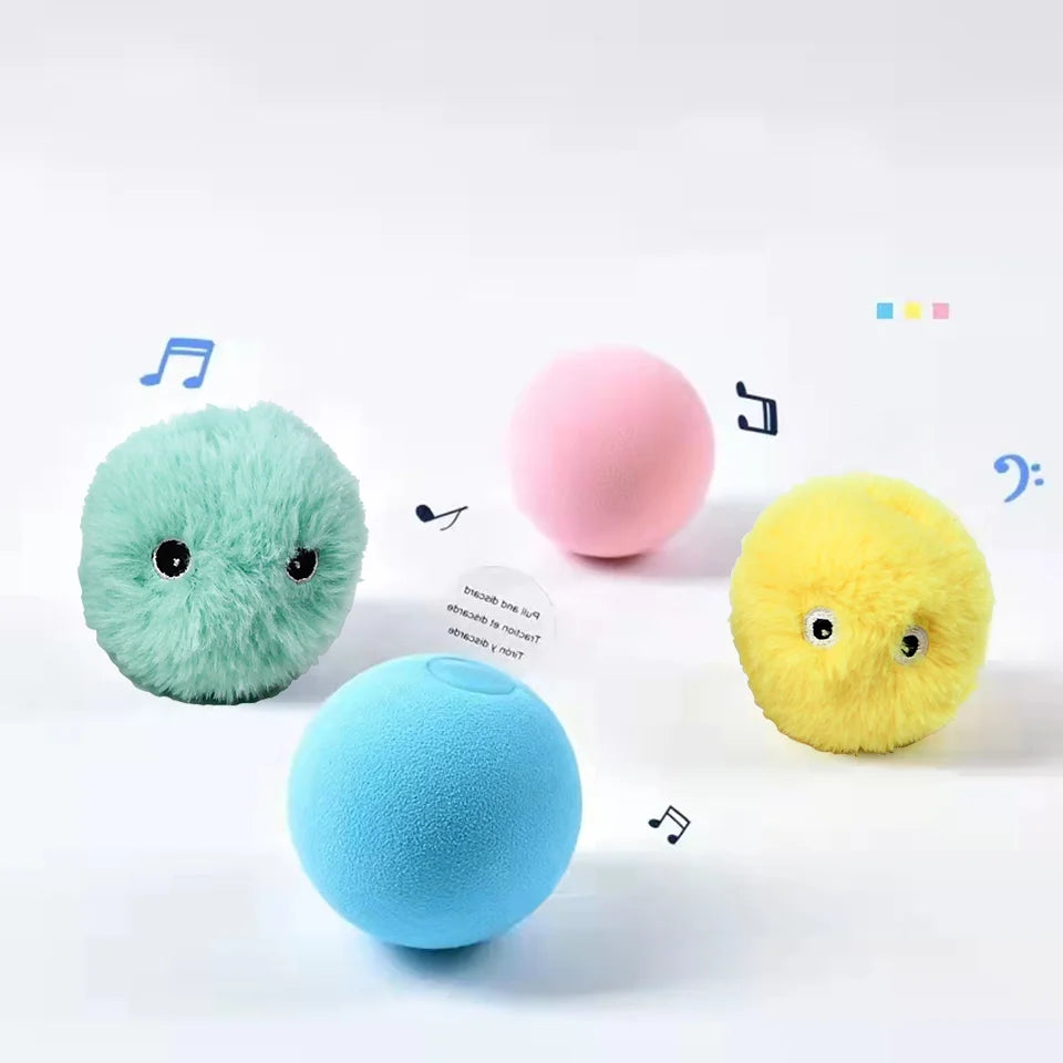 Smart Cat Toys Interactive Ball Plush Electric Catnip