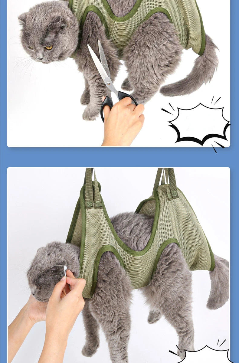 Cat Grooming nail cutting anti scratch bite fixed bag =