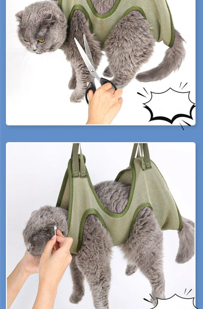Cat Grooming nail cutting anti scratch bite fixed bag =