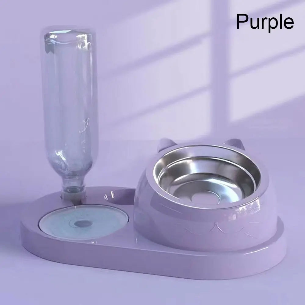 Food Container with Waterer Pet Waterer Feeder